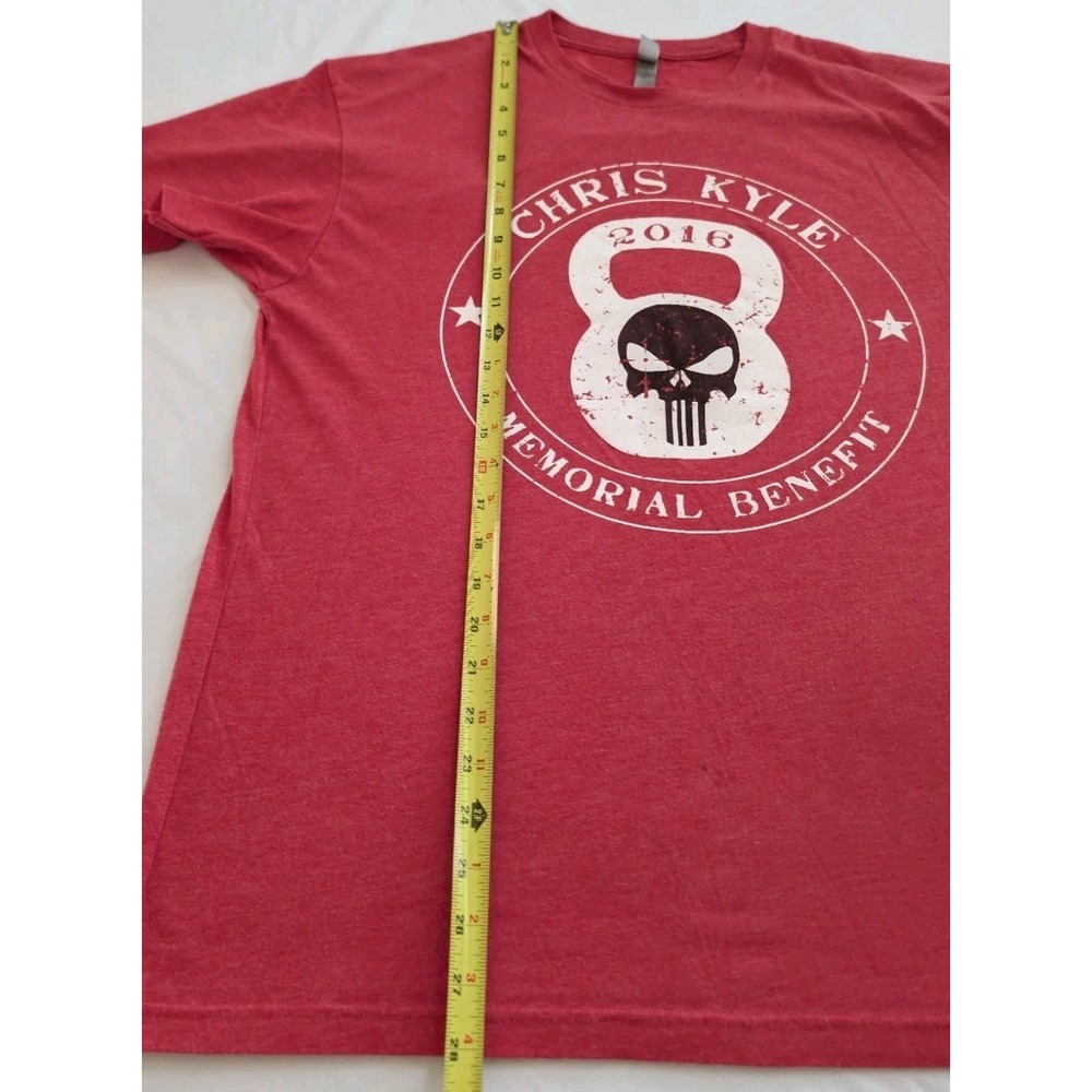 Chris Kyle Memorial Benefit T Shirt Mens XL Red 2016 Navy SEAL Punisher Hero - Picture 10 of 10